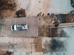 Camper van with rooftop solar panel for off-grid power and heating