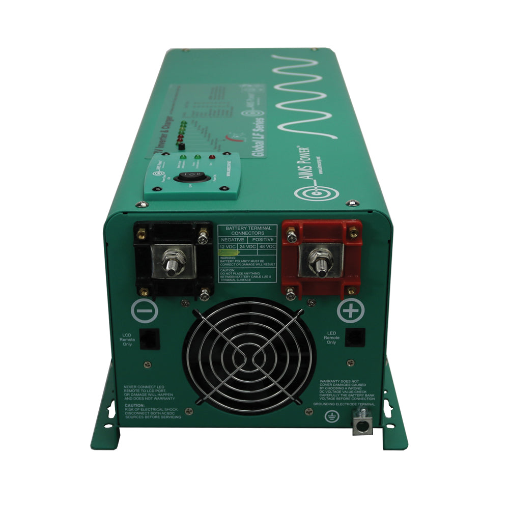 AIMS Power 2500W Pure Sine Inverter Charger 12V with Transfer Switch - view 3