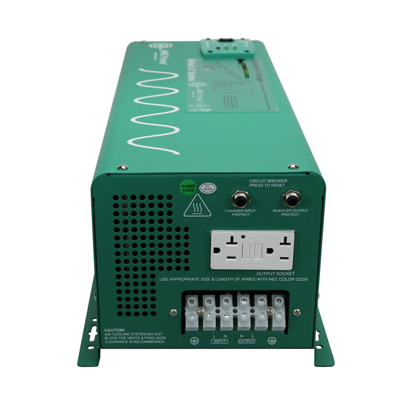 AIMS Power 2500W Pure Sine Inverter Charger 12V with Transfer Switch - view 2