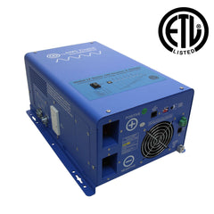 AIMS Power 3000W Pure Sine Inverter Charger 12V, Transfer Switch, ETL
