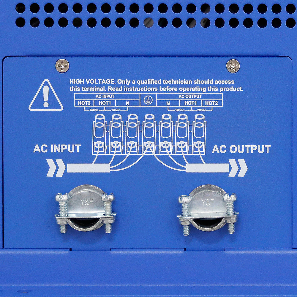 AIMS Power 3000W Pure Sine Inverter Charger 12V with 30A/50A Bypass - view 9