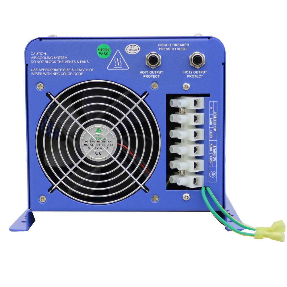 AIMS Power 4000W Split Phase Inverter Charger 12V, 120V Charge Input - view 6