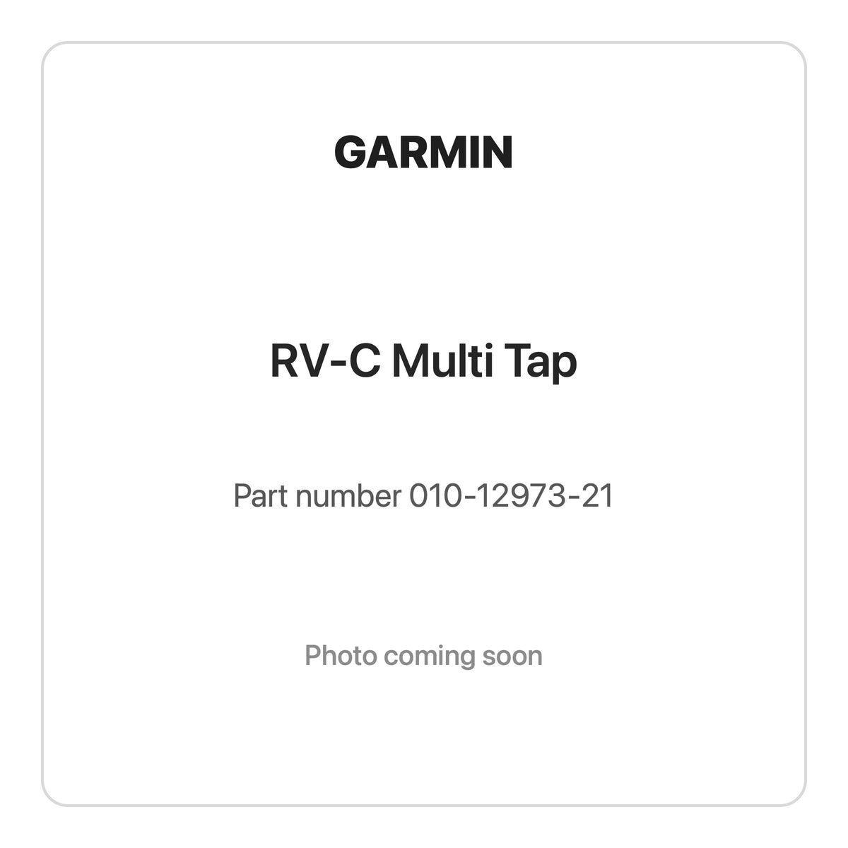 garmin rv c multi tap - photo coming soon