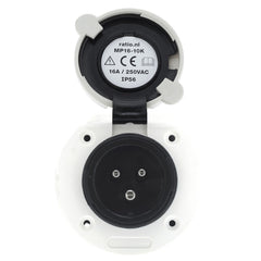 Victron Power Inlet Polyamid with cover 16A/250Vac (2p/3w)