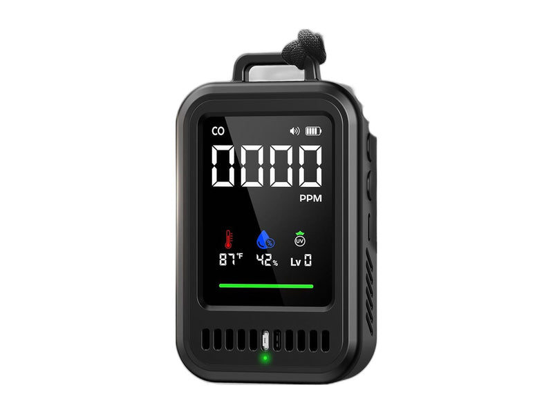 4-in-1 travel CO detector with LED