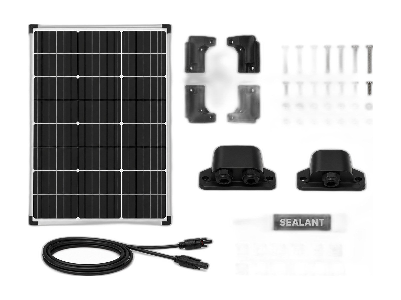 pre fit solar panel kits for hq19 on white background