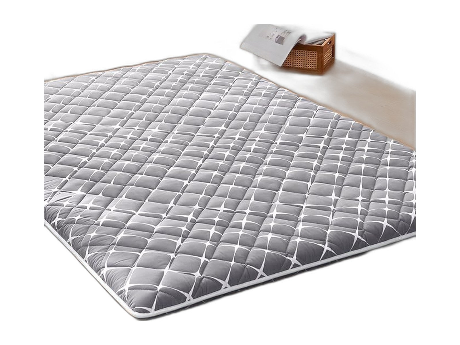 premium foam japanese floor mattress futon mattress on white background