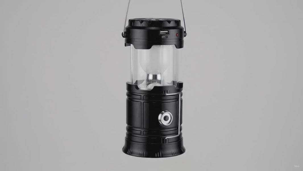 Collapsible Solar LED Camping Lantern – product video