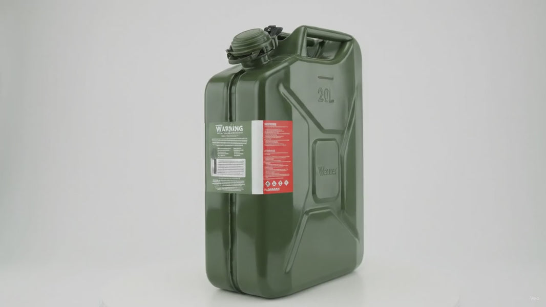 Wavian 20L NATO Steel Jerry Can, OD Green (5.3 Gal) – product video