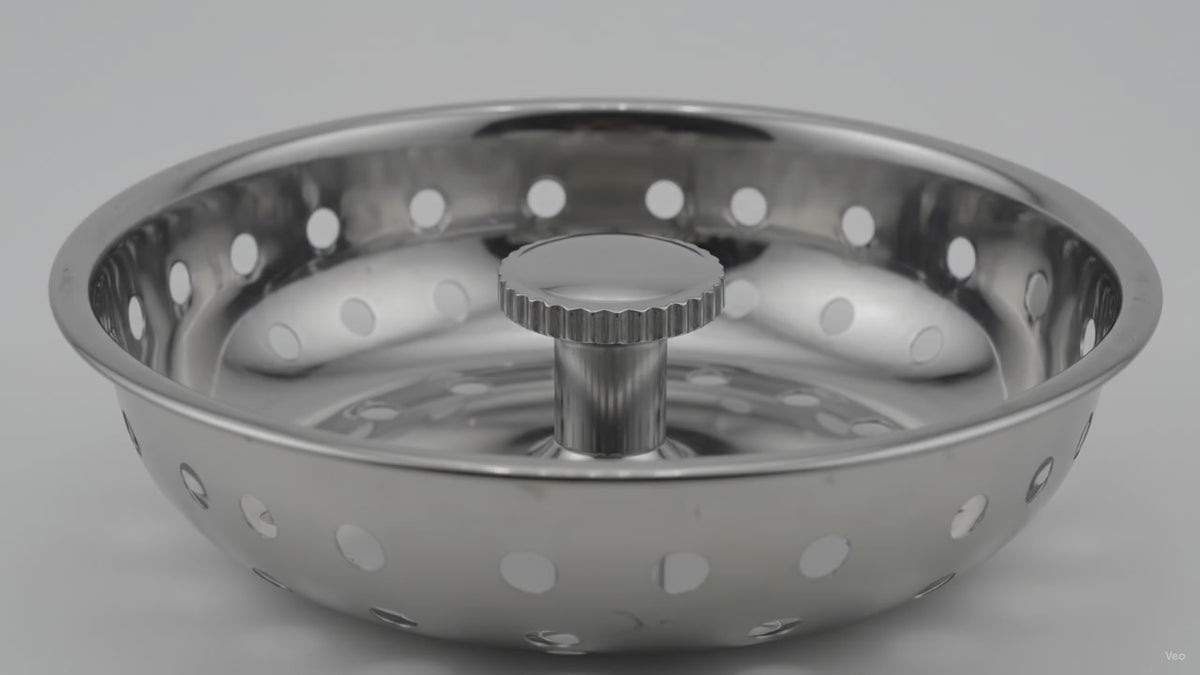 Black Series 3.25" Kitchen Sink Cover and Drain Strainer for HQ19 – product video