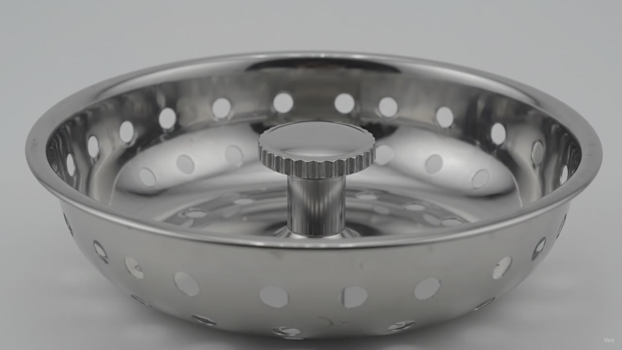 Black Series 3.25" Kitchen Sink Cover and Drain Strainer for HQ19 – product video