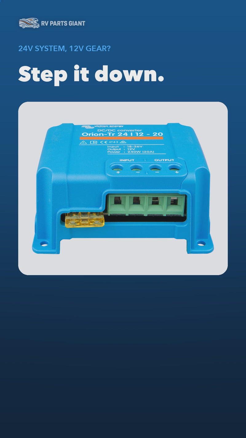 Victron Orion-Tr 24/12 Converter product video by RV Parts Giant