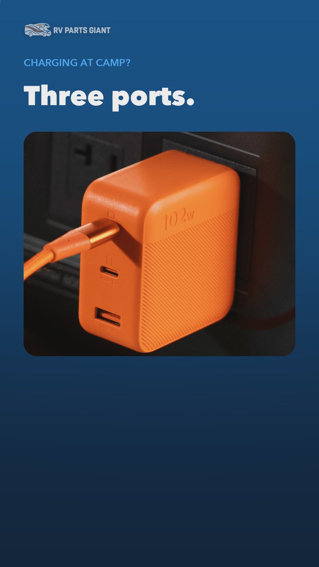 Jackery 102W GaN Charger product video by RV Parts Giant