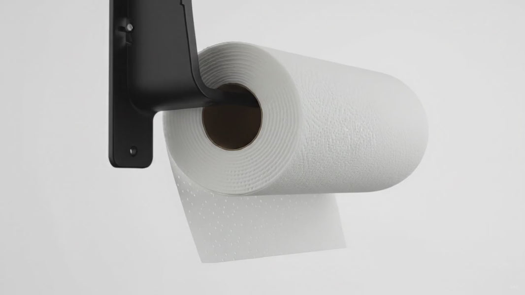 Matte Black Paper Towel Holder – product video