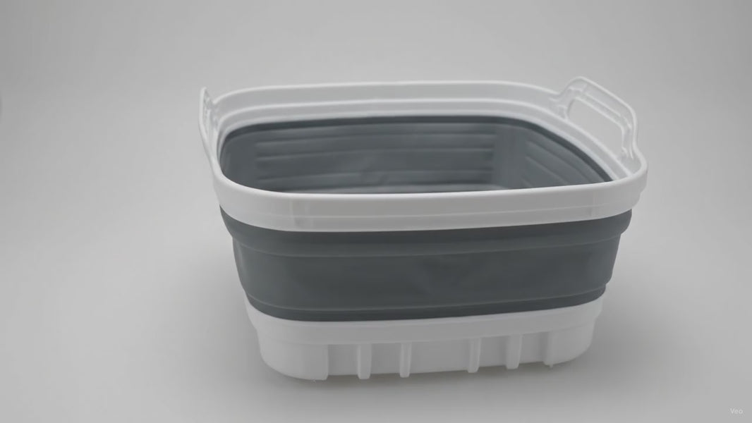 Collapsible Dish Basin 9L with Drain Plug – product video
