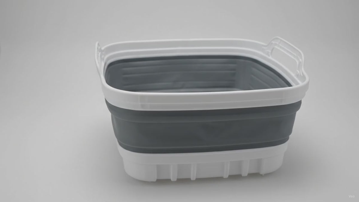 Collapsible Dish Basin 9L with Drain Plug – product video