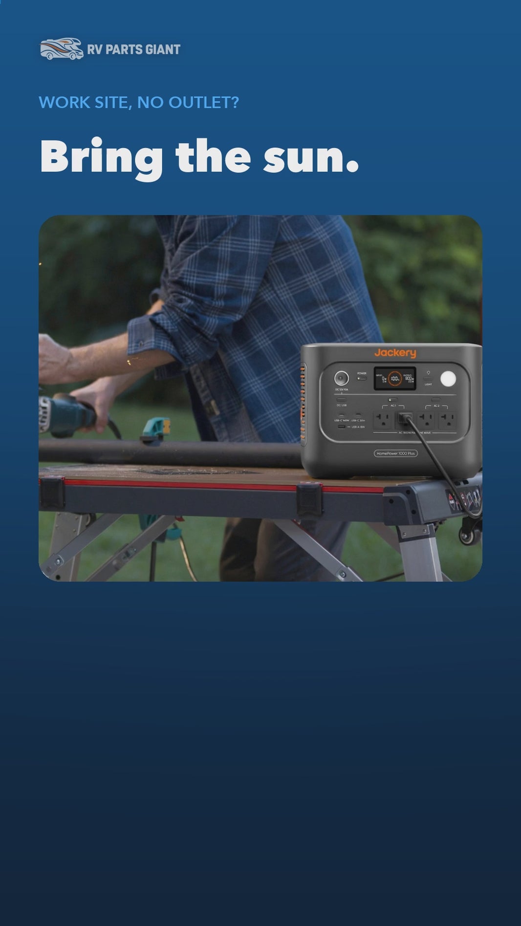 Jackery Solar Generator HomePower 1000 Plus v2 Bundle product video by RV Parts Giant