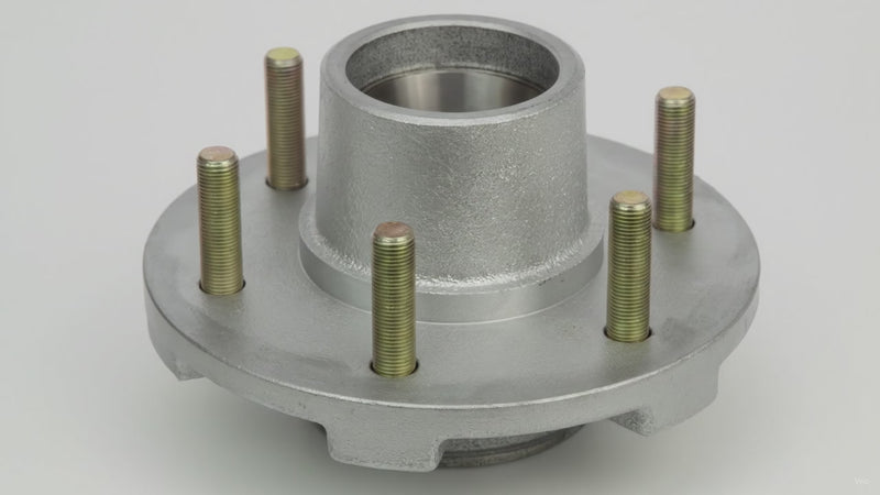 DeeMaxx Galvanized Hub, 6 on 5.5", 1/2"-20 Studs, 25520/15245 Races (HUB-655-GALV) – product video