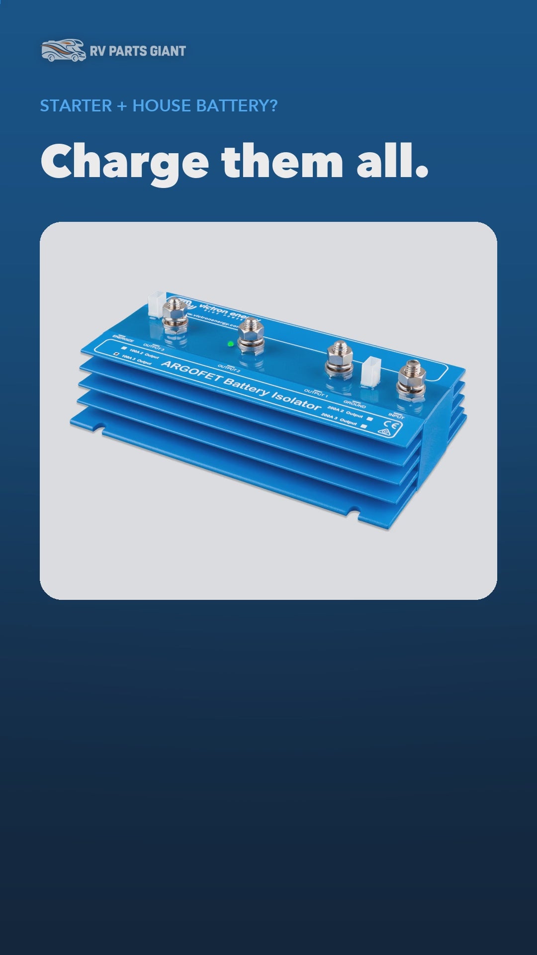 Victron Argofet Battery Isolator product video by RV Parts Giant