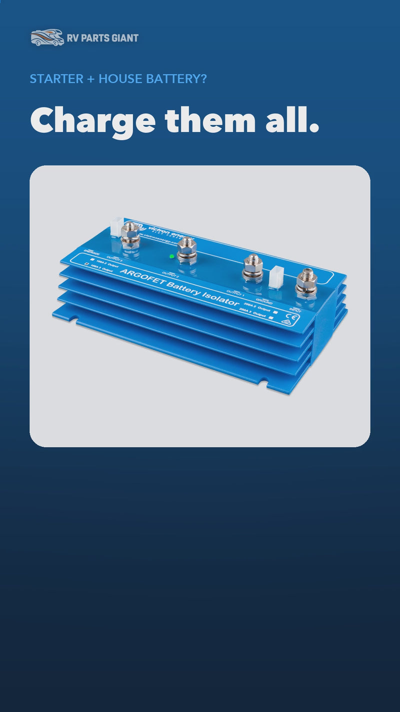 Victron Argofet Battery Isolator product video by RV Parts Giant