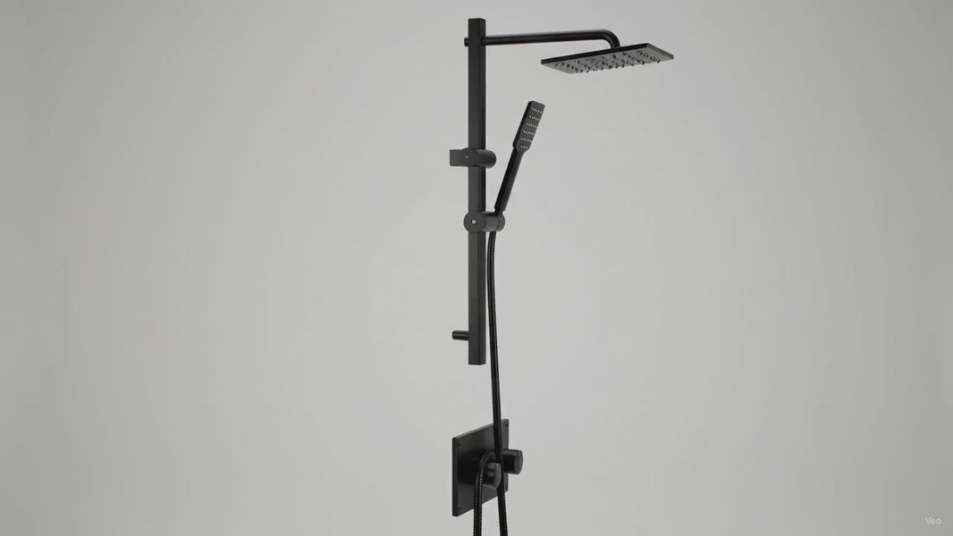 Thermostatic Shower System with Handheld & Slide Bar – product video