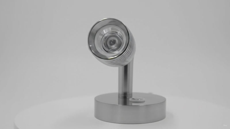 12V LED Swivel Reading Light for RV Bed, Brushed Aluminum – product video