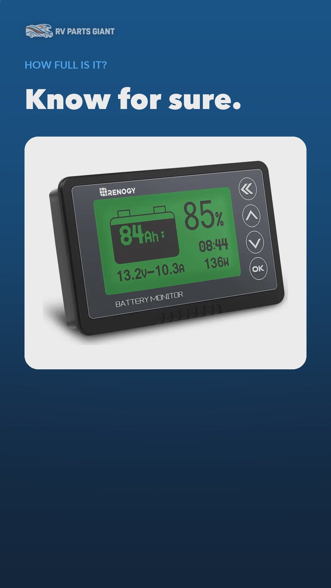 Renogy 500A Battery Monitor with Shunt product video by RV Parts Giant