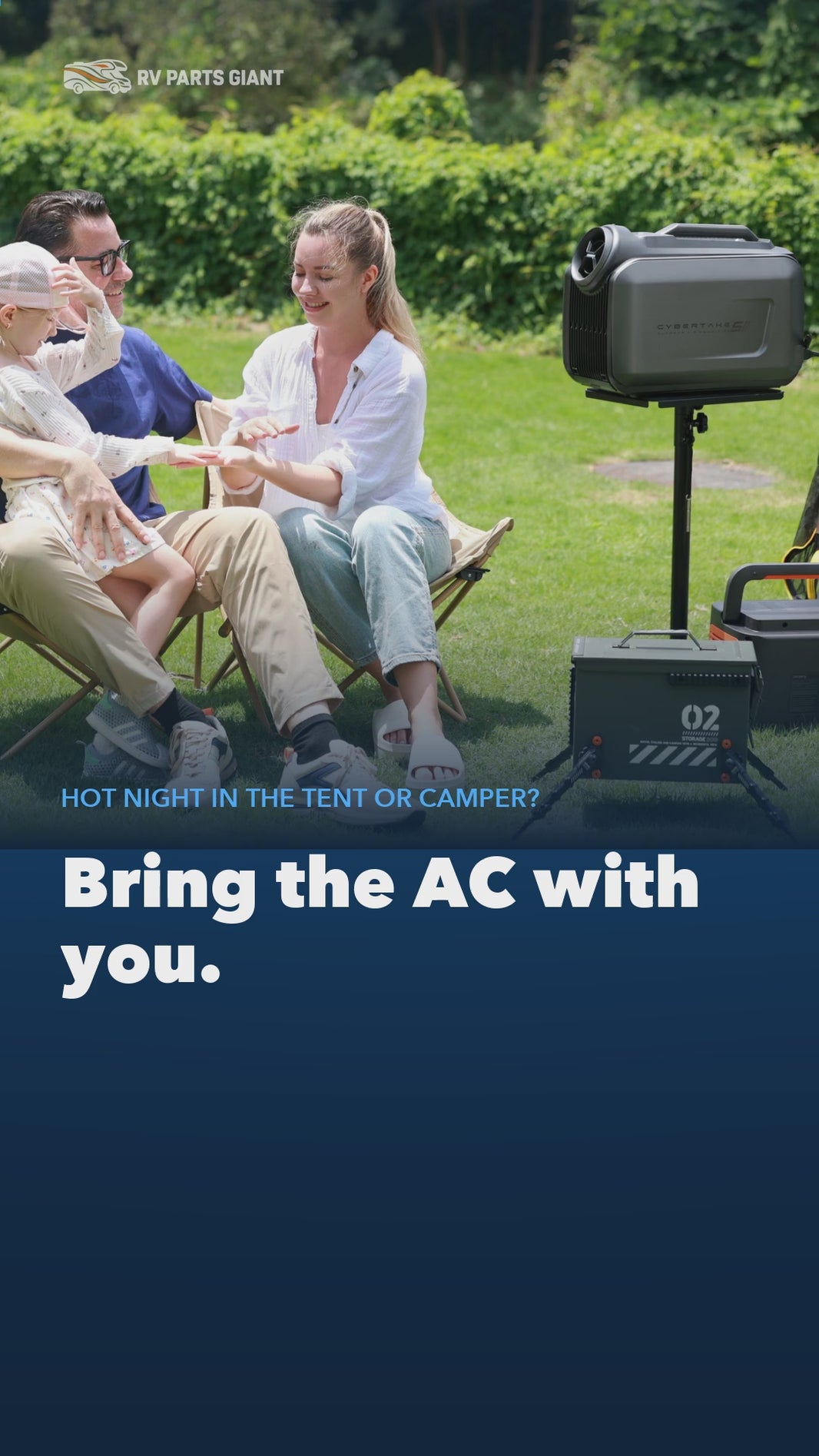 Cybertake S2 Pro camping AC product video by RV Parts Giant