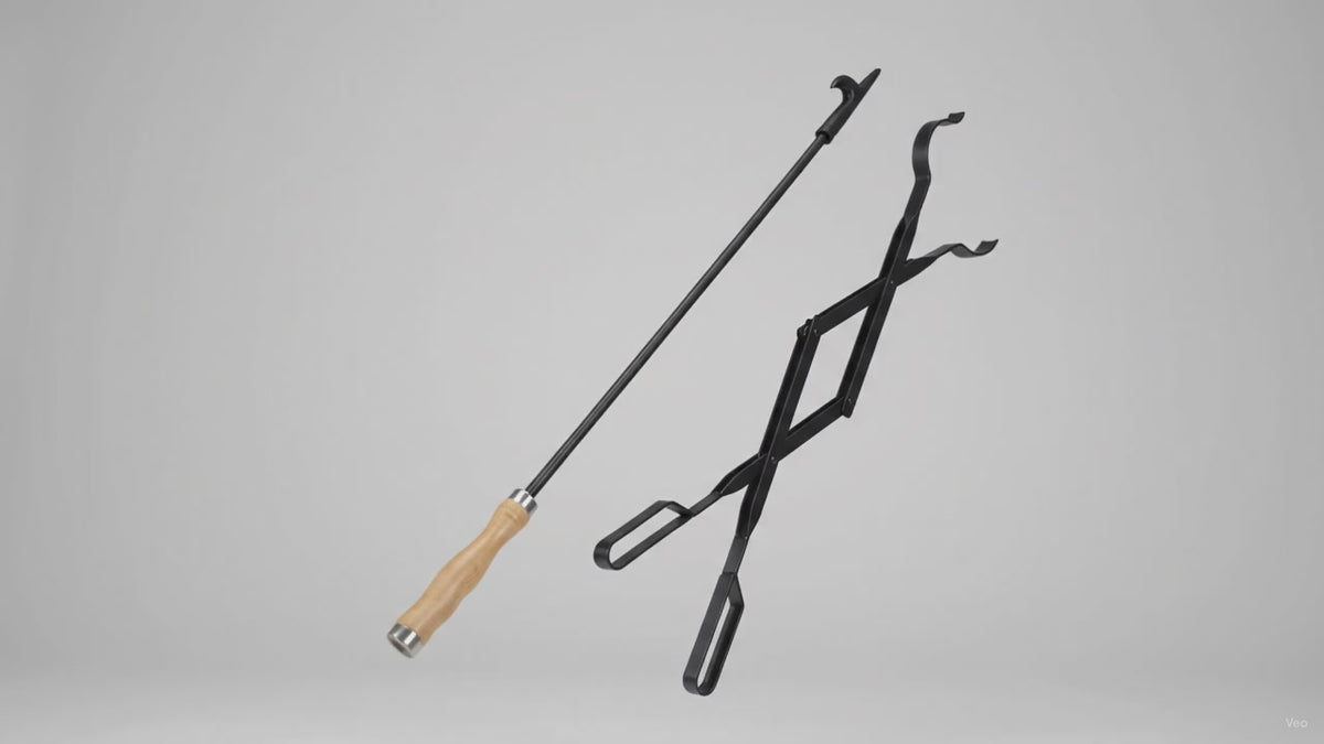 Campfire Poker & Tongs Tool Set 32"/26" – product video