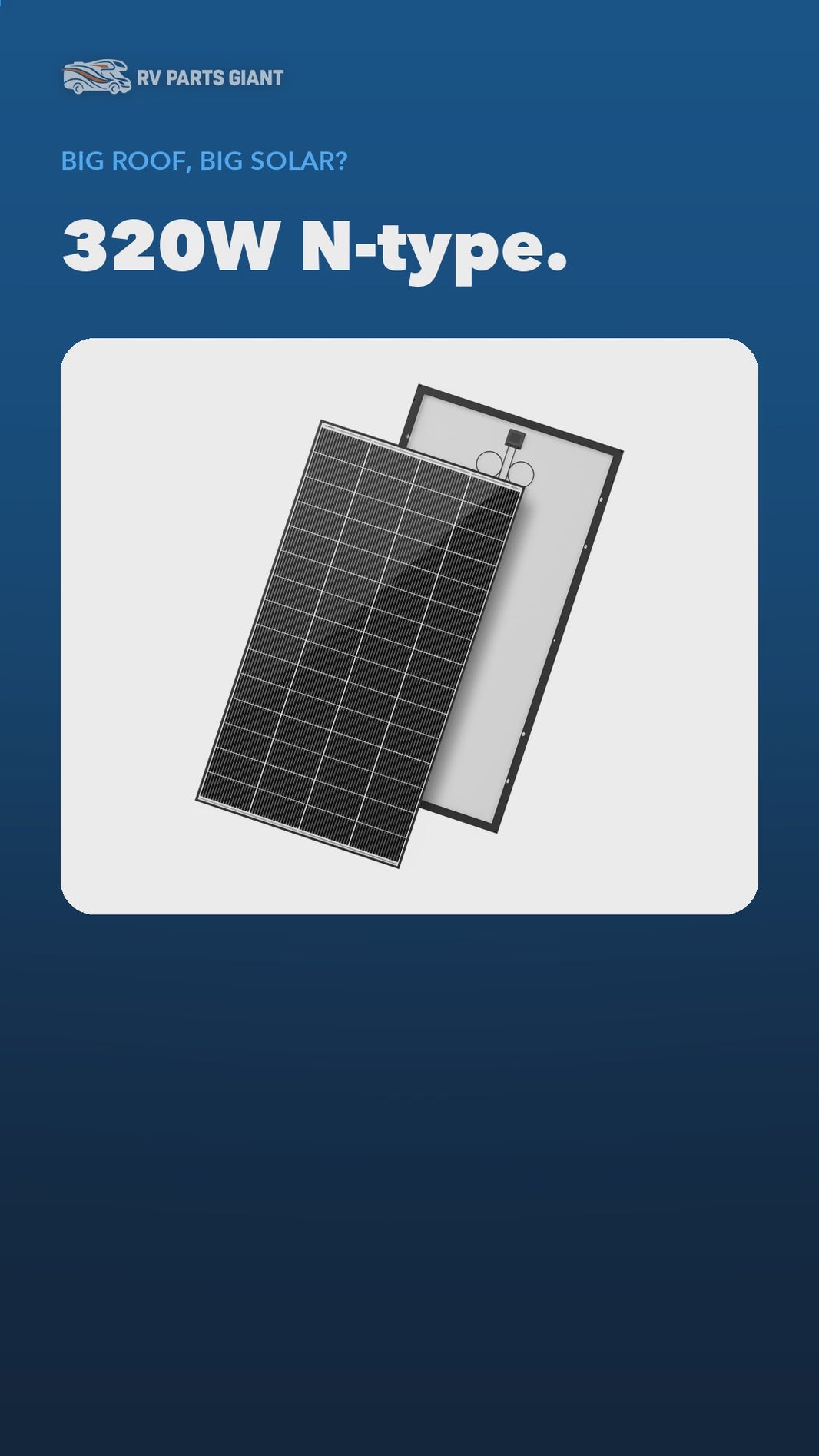 Renogy 320W N-Type Monocrystalline Solar Panel product video by RV Parts Giant