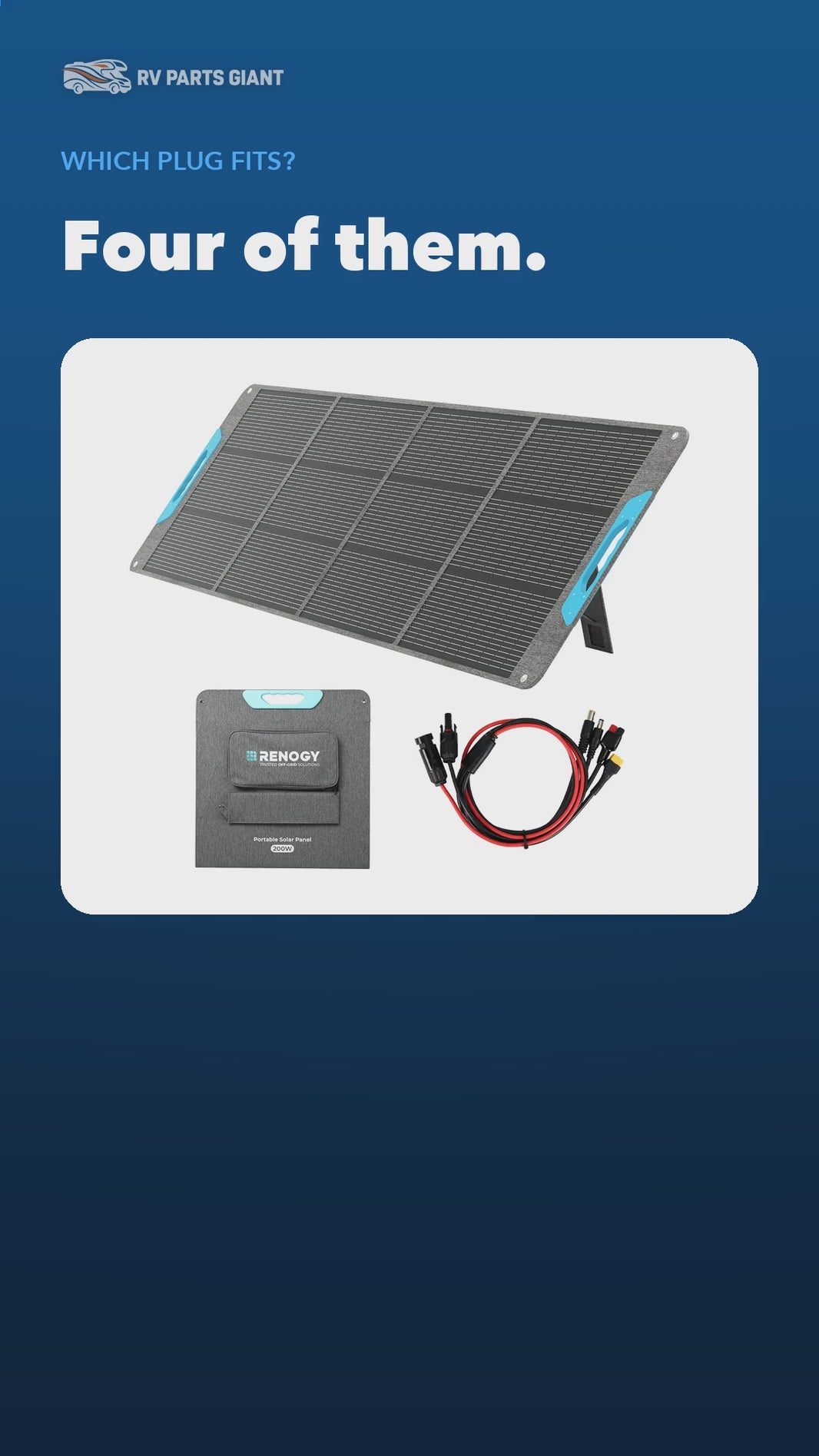 Renogy 200W Panel + 4-in-1 Cable product video by RV Parts Giant