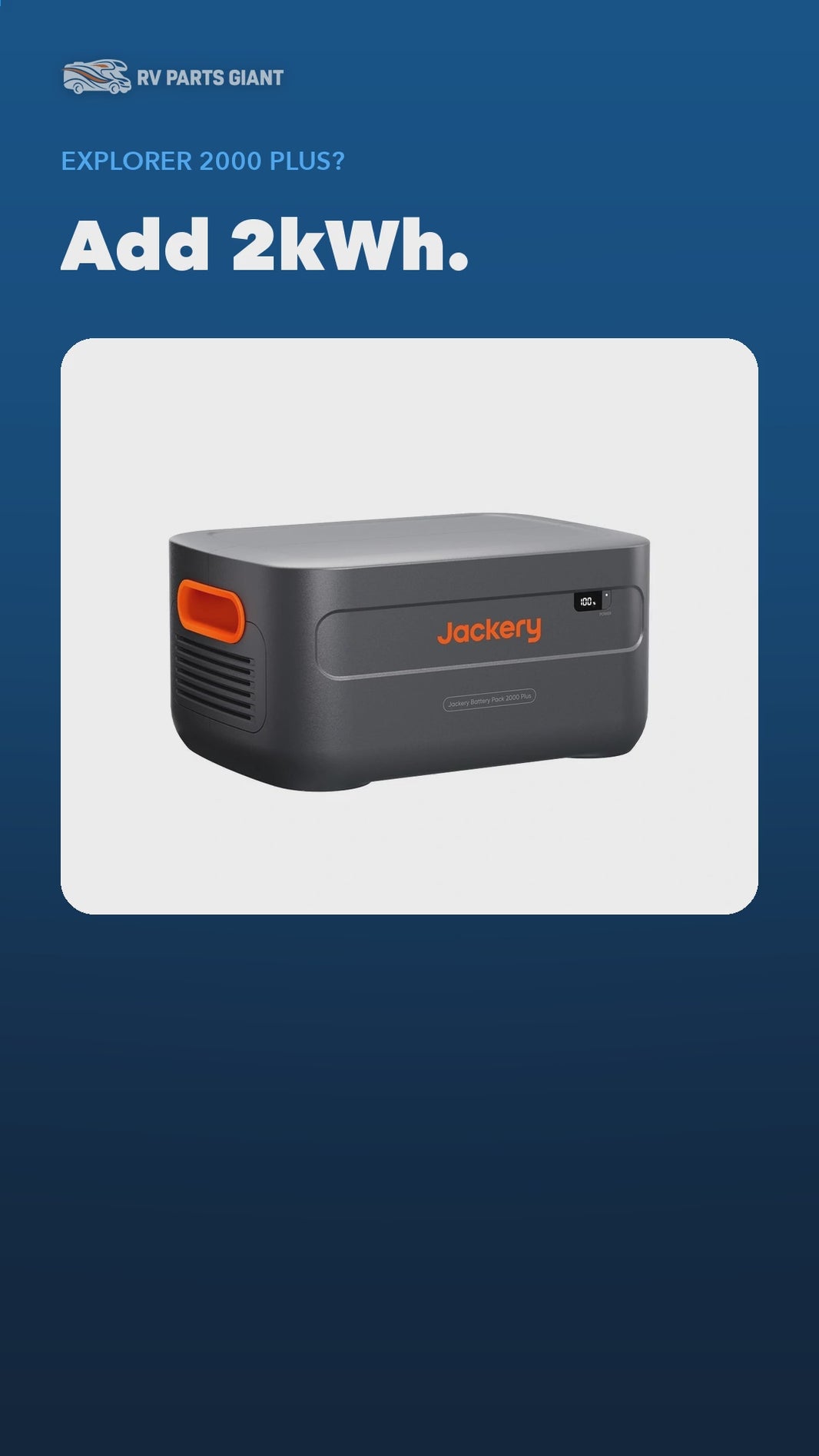 Jackery Battery Pack 2000 Plus Expansion Battery product video by RV Parts Giant