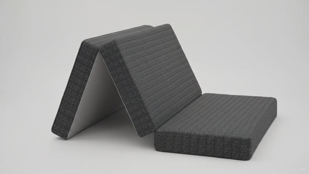 Tri-Fold Memory Foam Mattress Queen 6" – product video