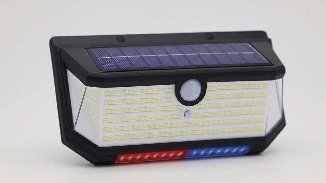 Solar RV Porch Light 218 LED 270° Motion Sensor Magnetic – product video