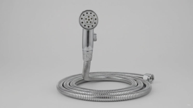 RV Exterior Shower Head with 4.9ft Hose Stainless – product video