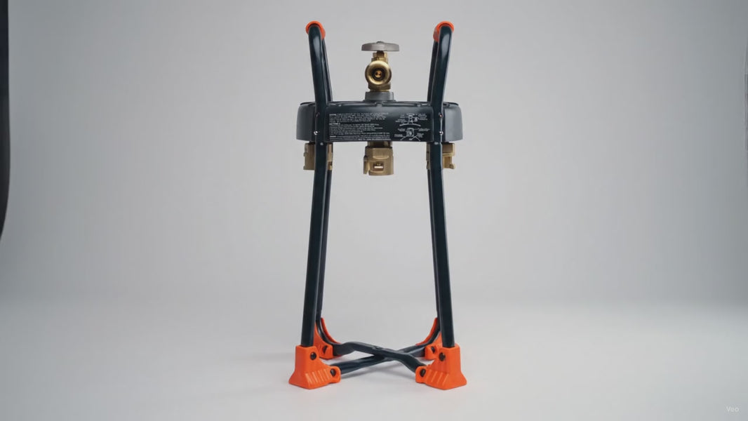 Ignik TapRack 4 Refilling Frame for Refillable Propane Bottles – product video