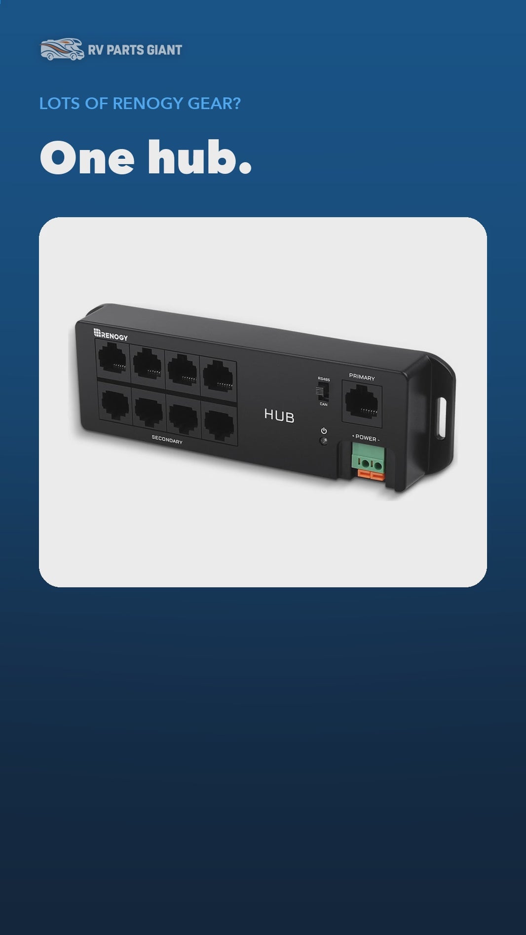 Renogy Communication Hub for RS485 and CAN Devices product video by RV Parts Giant