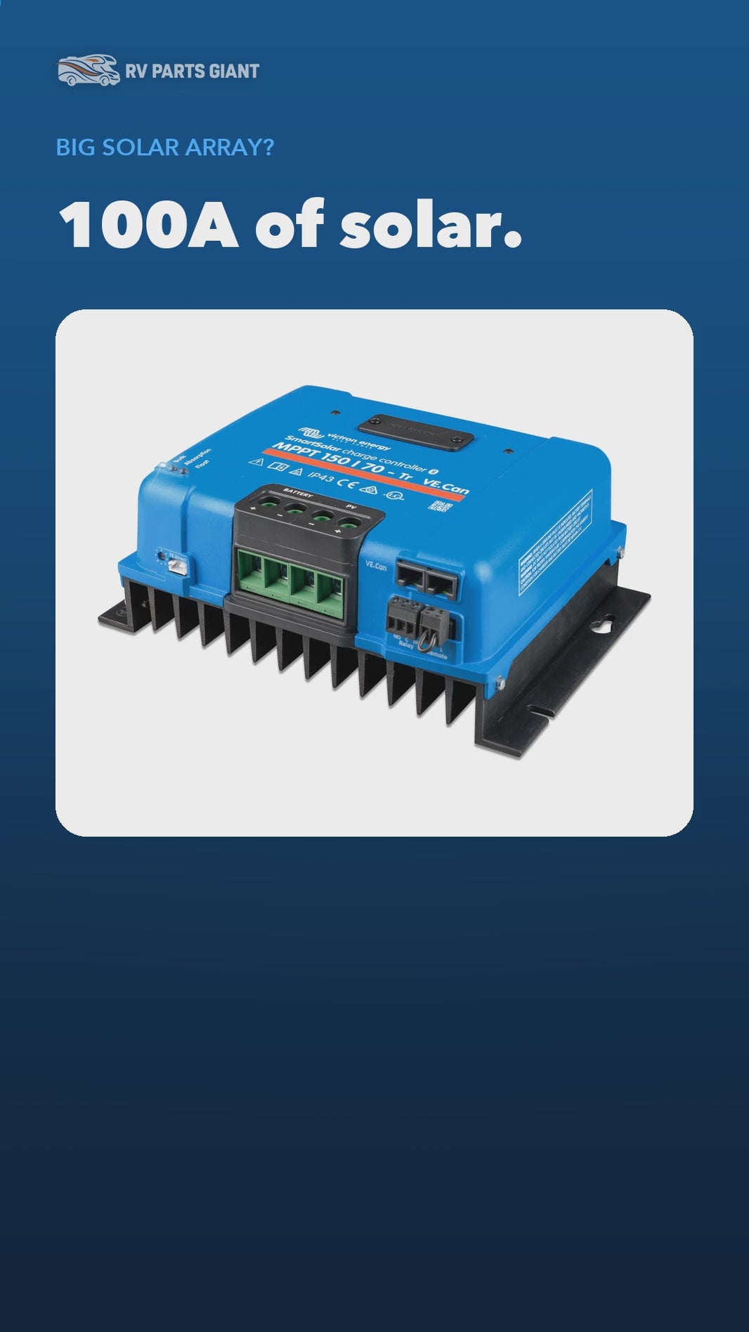 Victron SmartSolar MPPT VE.Can product video by RV Parts Giant