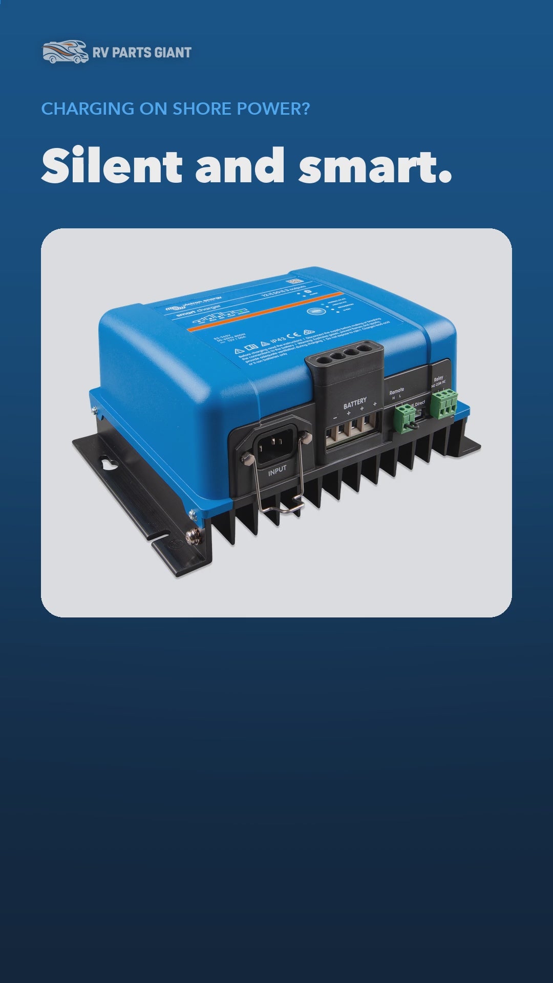 Victron Smart IP43 Charger product video by RV Parts Giant