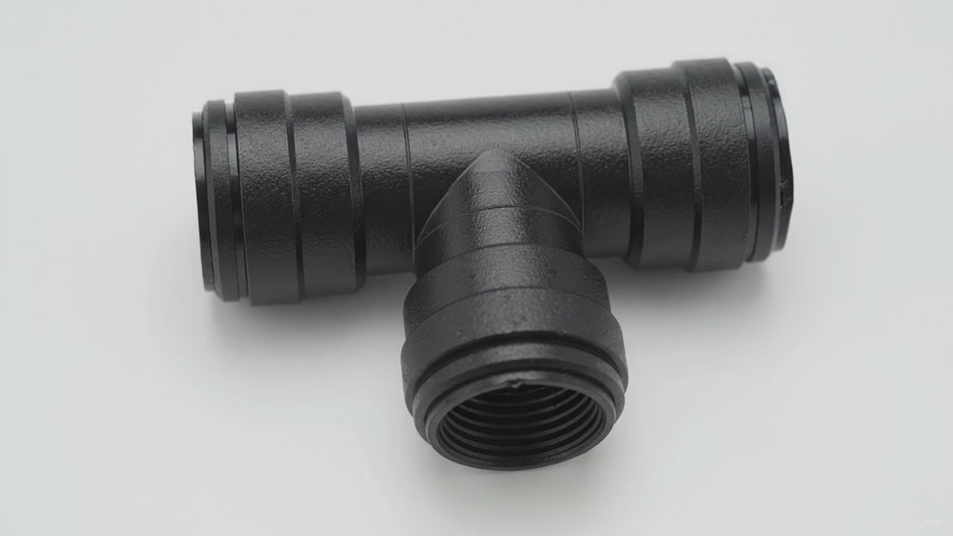 RV Water Line Push-Fit Tee Connector – product video