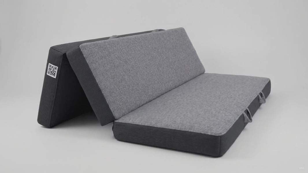 Tri-Fold Memory Foam Mattress King 6" 80x76 – product video
