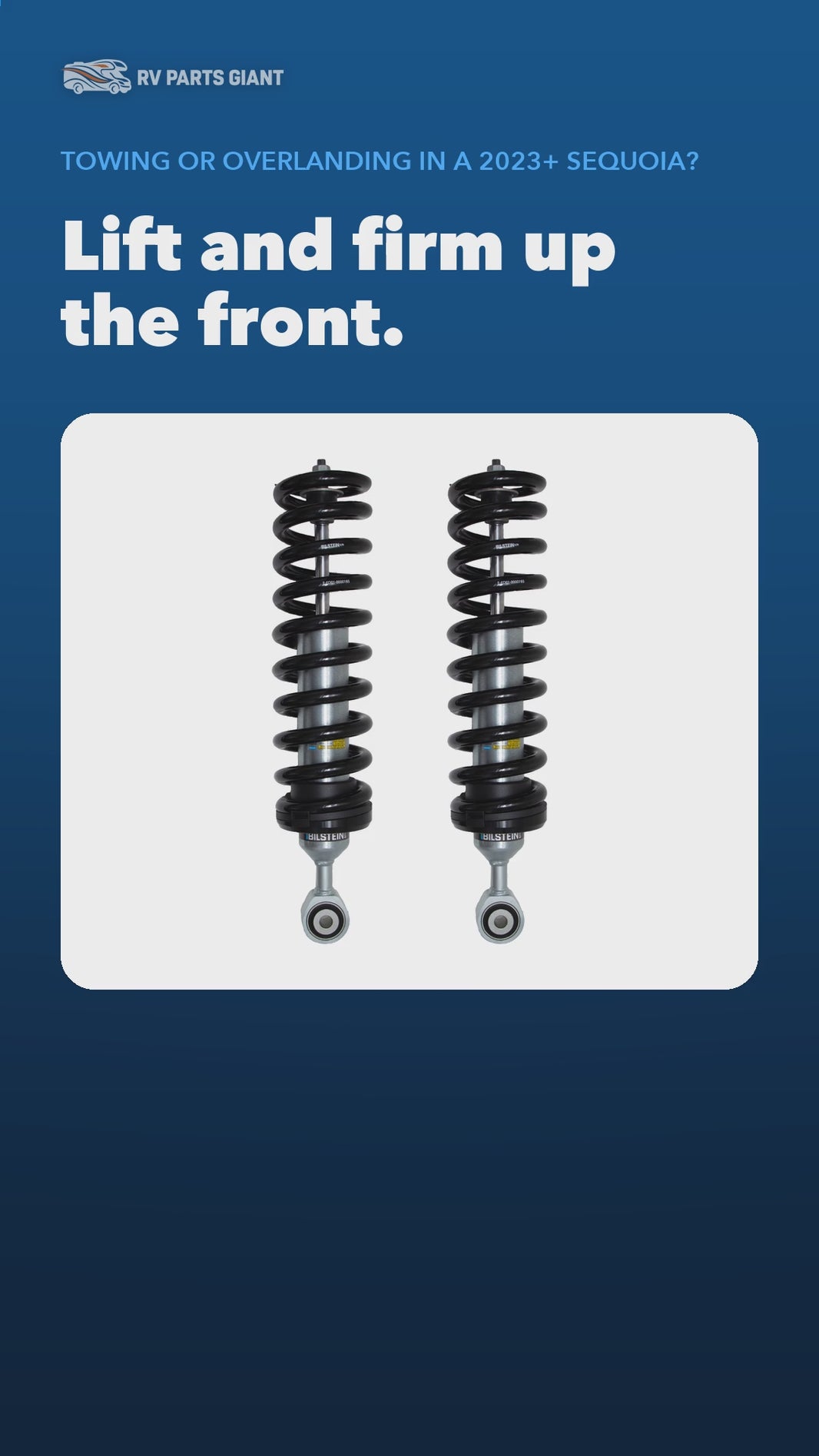 Bilstein B8 6112 Kit 47-329232 Sequoia 2023-2026 product video by RV Parts Giant