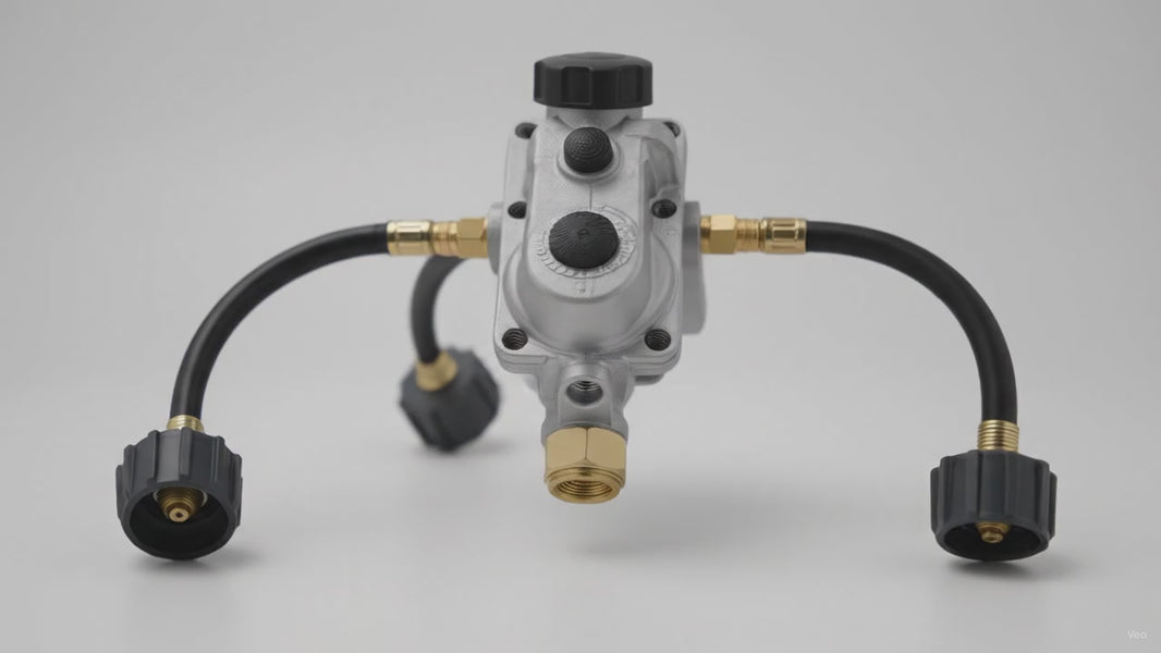 Flame King KT12ACR6 2-Stage Auto Changeover Propane Regulator – product video