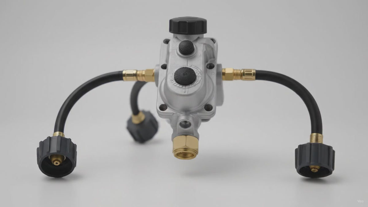 Flame King KT12ACR6 2-Stage Auto Changeover Propane Regulator – product video