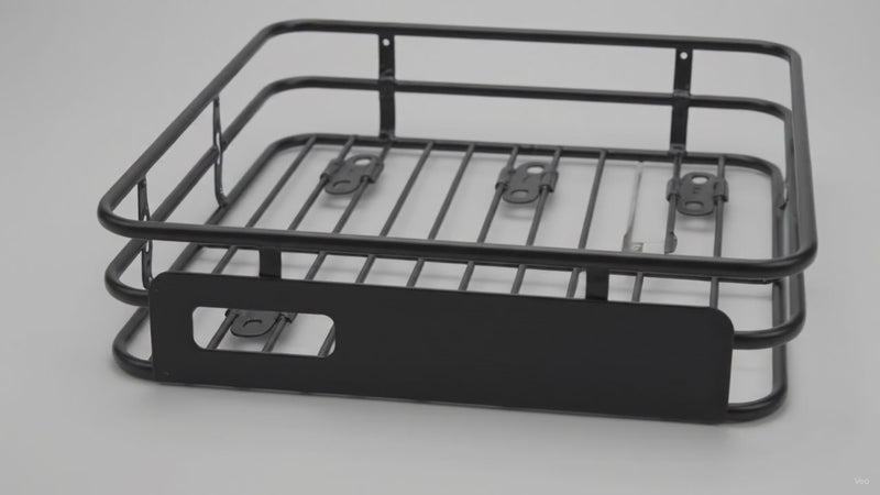 Roof Rack Cargo Basket 64"x39" 150lb Steel – product video