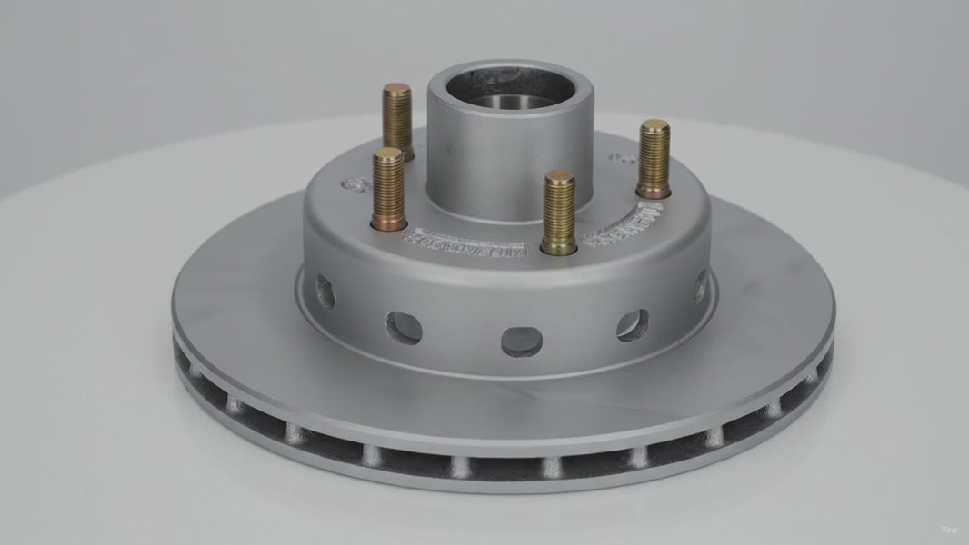DeeMaxx 10.2" Rotor and Hub 5 Lug Integral with MAXX Coating 1/2" Wheel Studs (RTR/HUB-102-MAXX) – product video