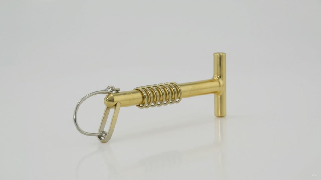 Trailer Hitch Pin Kit | T-Pin with Spring, D-Ring & Locking Cotter – product video
