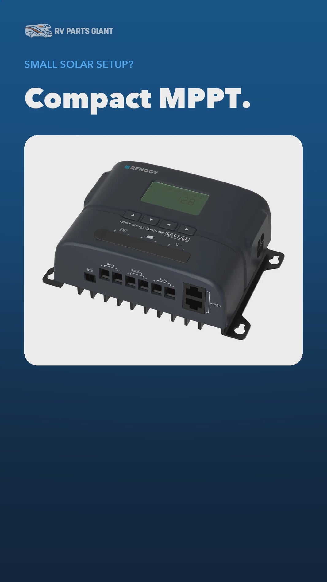 Renogy Rover 2 20A MPPT Charge Controller product video by RV Parts Giant