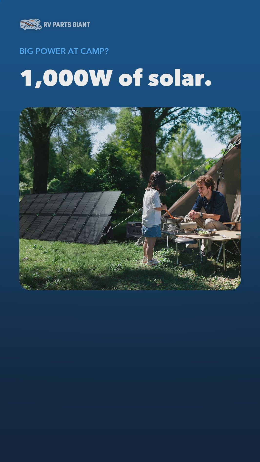 BLUETTI Apex 300 + 2x 500W Solar Bundle product video by RV Parts Giant