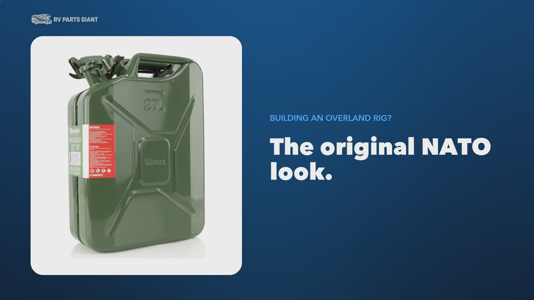 Wavian 20L NATO jerry can, OD green, product video by RV Parts Giant